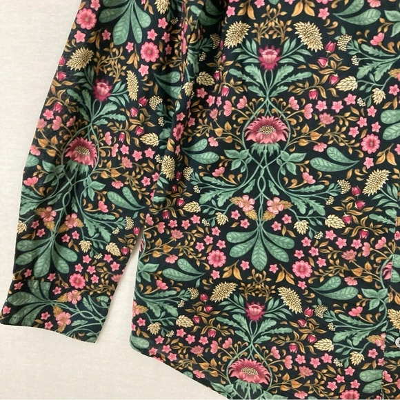 J. McLaughlin Floral Cotton Long Sleeve Button Down size Small - Picture 5 of 9